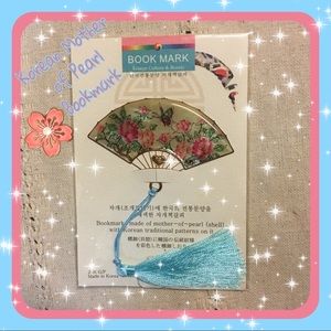 Asian Mother of Pearl Shell Bookmark with Tassel